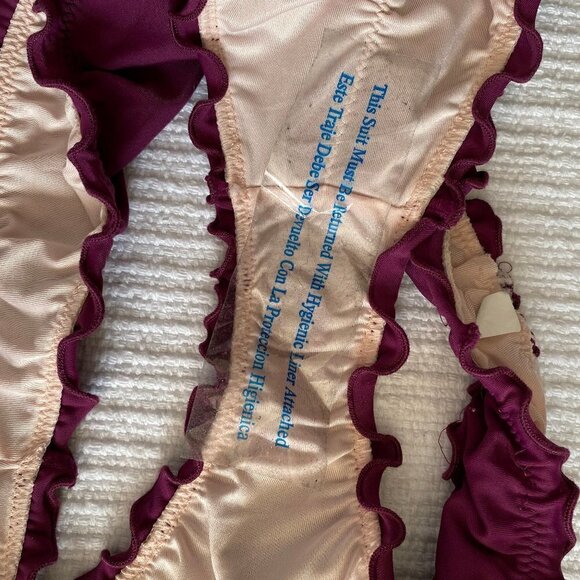 2 Piece Mesh Tropical Print Bathing Suit - Picture 16 of 16